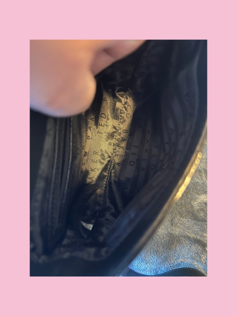 Ted Baker Black Leather Crossbody Bag - Picture 4 of 4